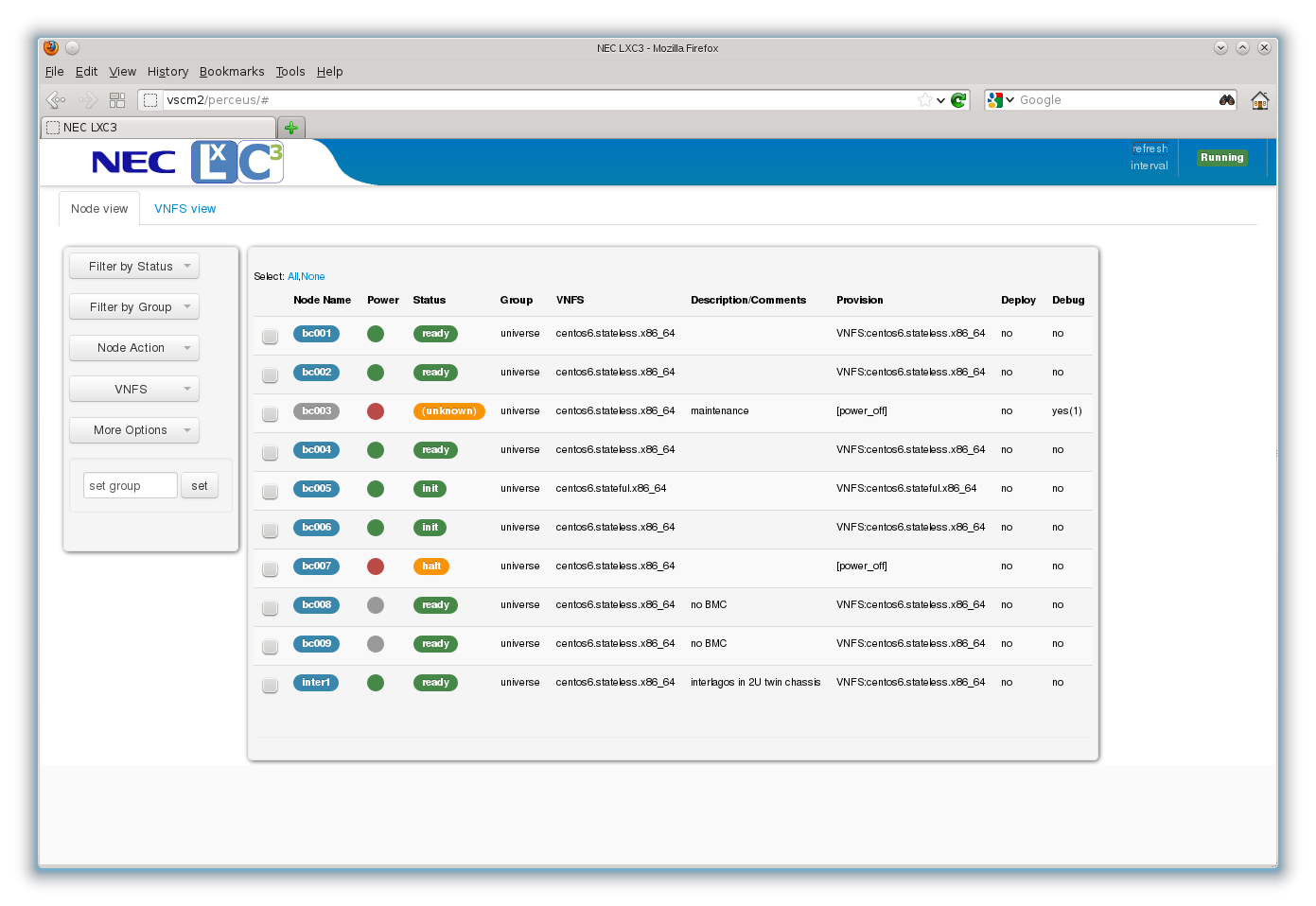 LXC3 Provisioning